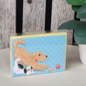 Playful Dogs Blank Note Cards